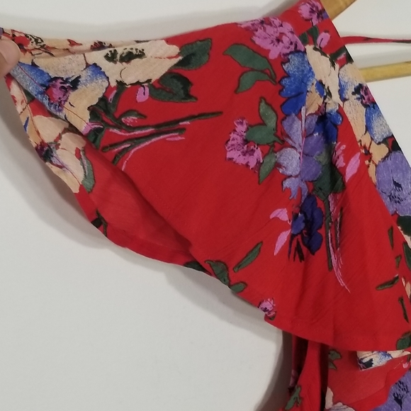 Band of Gypsies |🆕️Red Flowered Summer Flow Dress - Picture 7 of 10